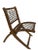 Brown Unusual Folding Rustic Snow Shoe Tubbs Vt. Chair Ca. 1950's Possibly Carl Koch For Sale - Image 8 of 9
