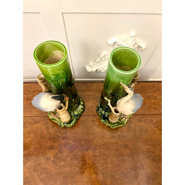 Victorian Bretby Vases, 1880s, Set of 2 For Sale - Image 3 of 12