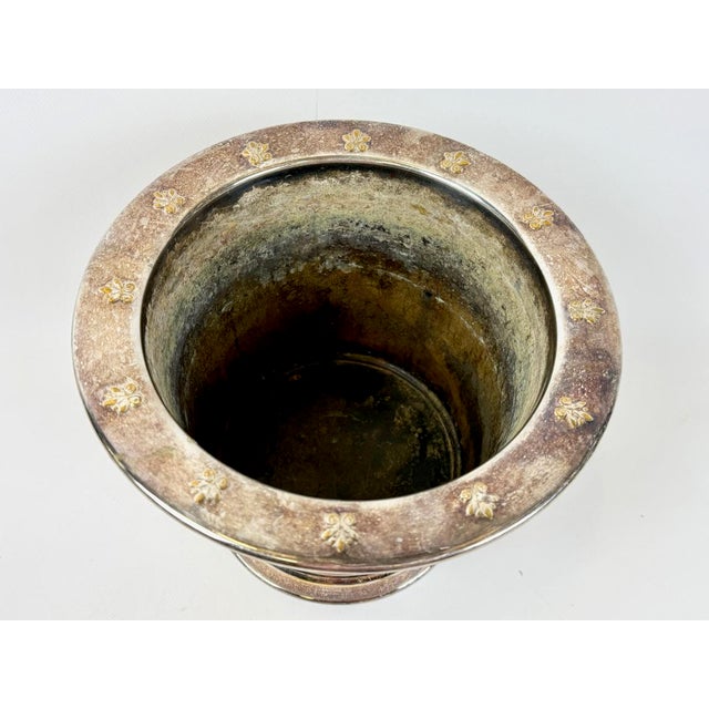 Neo-Classical Silver Plated Wine Cooler, 1900s For Sale - Image 10 of 11