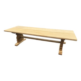 French Oak Farmhouse Dining Table, 1920 For Sale