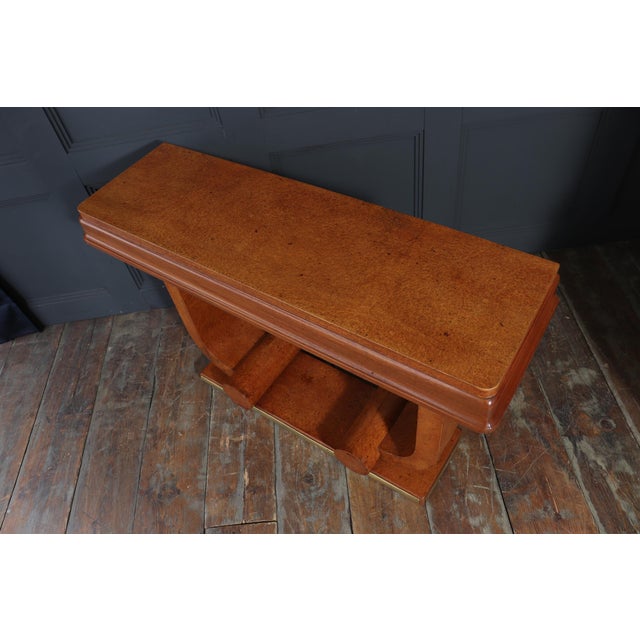 Art Deco French Amboyna Console Table, 1925 For Sale - Image 13 of 18