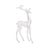 Kenneth Ludwig Chicago Modern Transparent Acrylic Holiday Deer Figurine (Set of 2) For Sale - Image 4 of 5