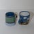 Ceramic Whimsical Pair of Rustic Studio Pottery Coffee Mugs, by Artist d.o.n. For Sale - Image 7 of 11