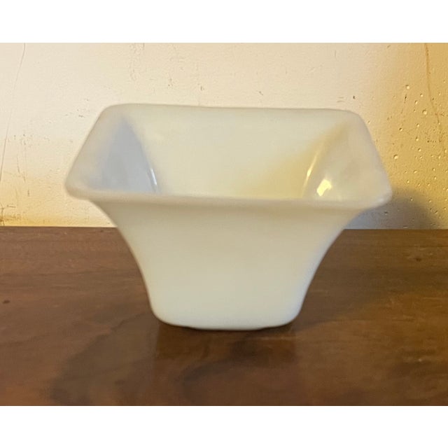 Antique 19th Century Chinese White Peking Glass Square Libation Cup For Sale - Image 12 of 12