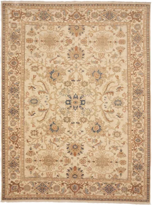 Hand Knotted Chinese Ziegler Rug - 9'2"x 12'