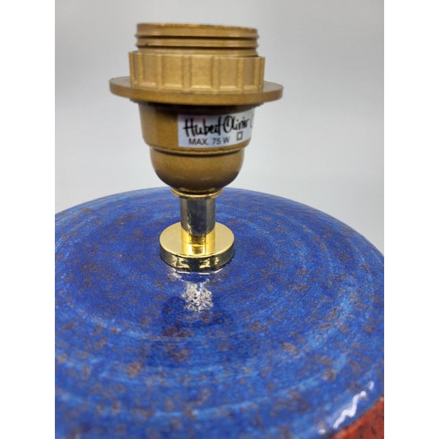 Ceramic Lamp by Hubert Olivier, France, 1980 For Sale - Image 9 of 17