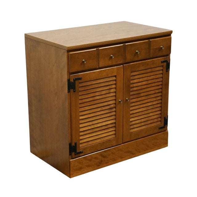 Ethan Allen Heirloom Nutmeg Maple CRP Custom Room Plan 30" Shutter Door Cabinet 10-4511p For Sale In Kansas City - Image 6 of 14