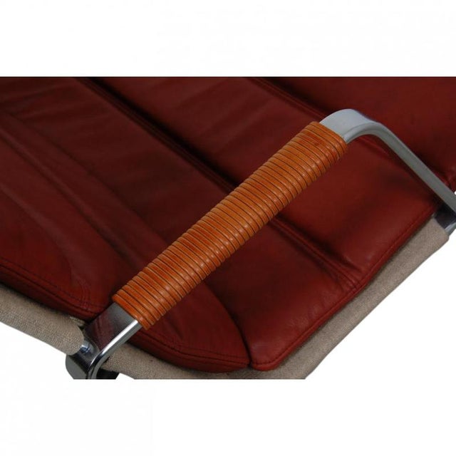 Grasshopper Chair in Red Leather by Preben Fabricius and Jørgen Kastholm, 2000s For Sale - Image 11 of 17