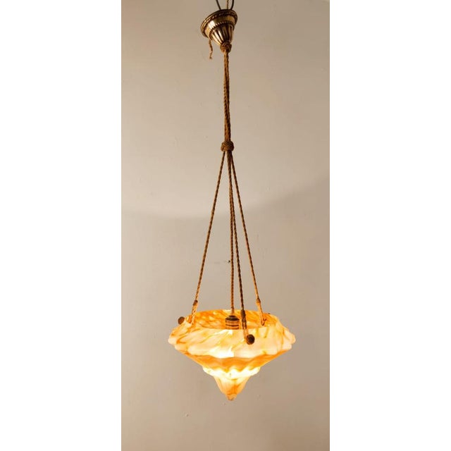 Murano Glass Suspension with Silk Rope Cables For Sale - Image 14 of 18