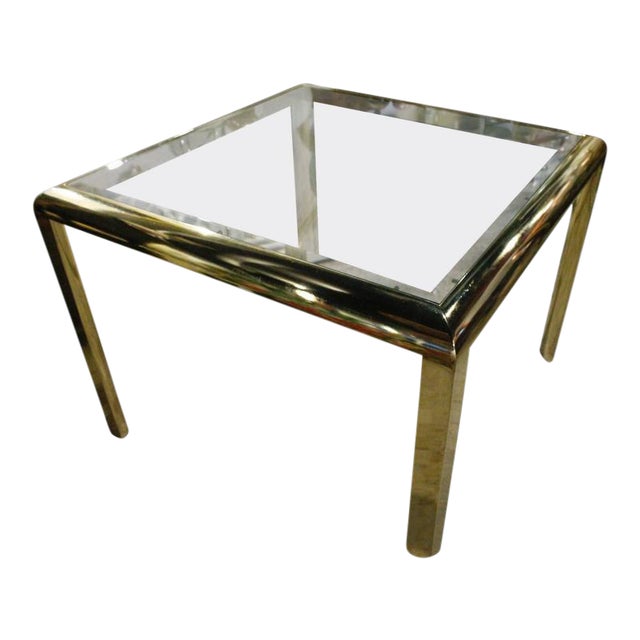 Vintage Design Institute of America DIA Brass Dining Table Game Table For Sale - Image 11 of 11