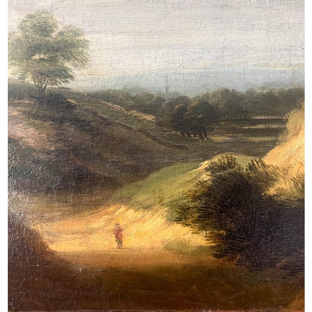 Late 19th Century Large 19th C. French Landscape Oil Painting on Canvas For Sale - Image 5 of 8