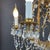 Gilt Iron Chandelier with Light Blue Crystals, 1950s For Sale - Image 6 of 10