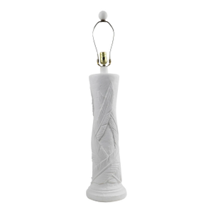 Vintage Banana Leaf Plaster Table Lamp Base by Sunset Lamps
