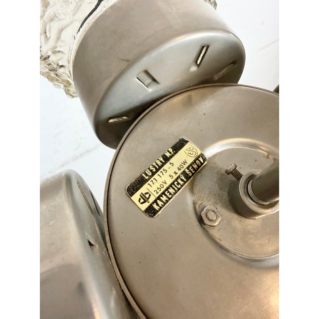 Vintage Cut Glass Chandelier from Kamenický Šenov, 1960s For Sale - Image 10 of 17