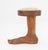 Late 20th Century Folk Art Carved Wood "Foot" Stool For Sale - Image 4 of 9