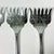 Vintage Boho Chic Chippendale Stainless Steel Petit Four Serving Forks - Set of 3. For Sale - Image 6 of 9
