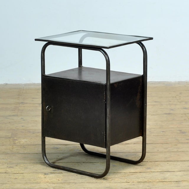 Vintage Iron Nightstand, 1920 For Sale - Image 12 of 12