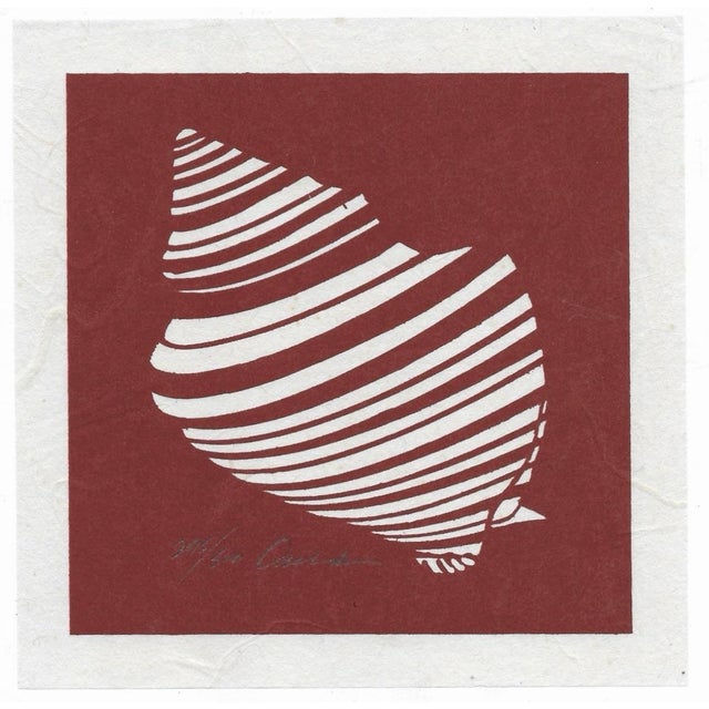 1970s James Francis Omohundro (1938-2016) sea shell serigraph on paper, pencil signed and numbered 295 of 500. Combined...