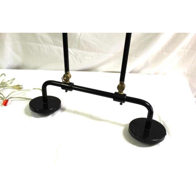 Custom designed in LA by an interior designer for a large Hotel Chain . Custom made for them in this Double arm and shade...