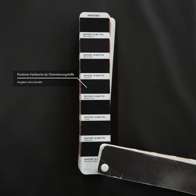 Black Black Leather Volare Corner Sofa with Manual Function from Koinor For Sale - Image 8 of 14