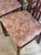 Brown Dark Wood High-Back Upholstered Dining Chairs Set of 6 Mid-Century Modern For Sale - Image 8 of 12
