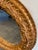 1960s 1960s Vintage Hand-Carved Giltwood Round Mirror With Floral Relief For Sale - Image 5 of 10