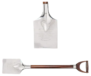 19th Century Victorian Solid Silver Presentation Shovel by Barnard, 1892