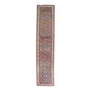 Early 20th Century Narrow Persian Kurd Runner - 2' x 6'6" For Sale
