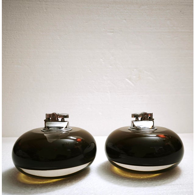 Metal Space Age Gas Table Lighters by Ingo Knuth for Soldi & Scati, Italy, 1970s, Set of 2 For Sale - Image 7 of 18