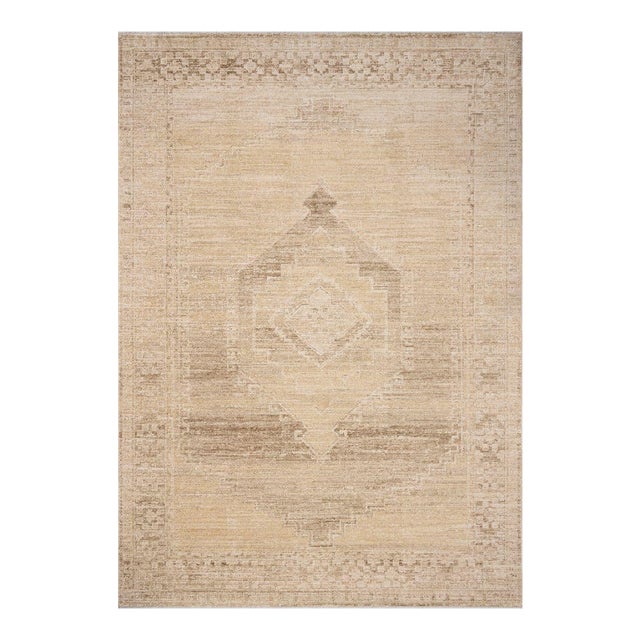 Chris Loves Julia x Loloi Palma Wheat / Taupe 7'-10" x 10' Area Rug For Sale