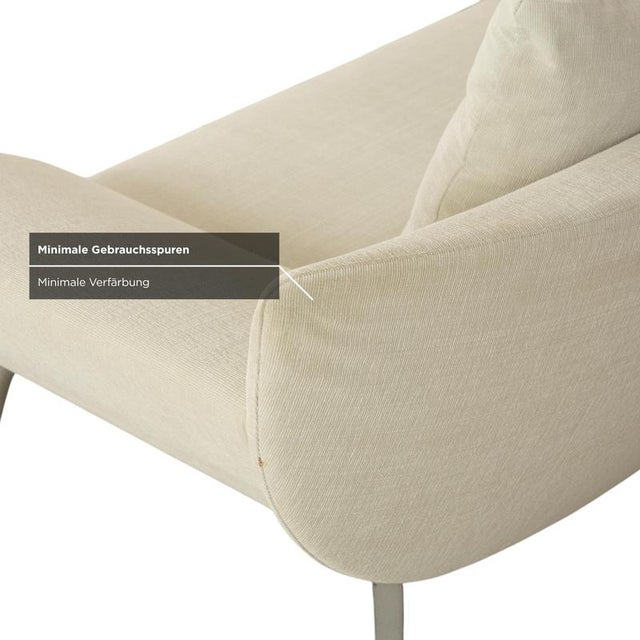 Model 1600 2-Seater Sofas in Cream Fabric from Rolf Benz, Set of 2 For Sale - Image 10 of 18