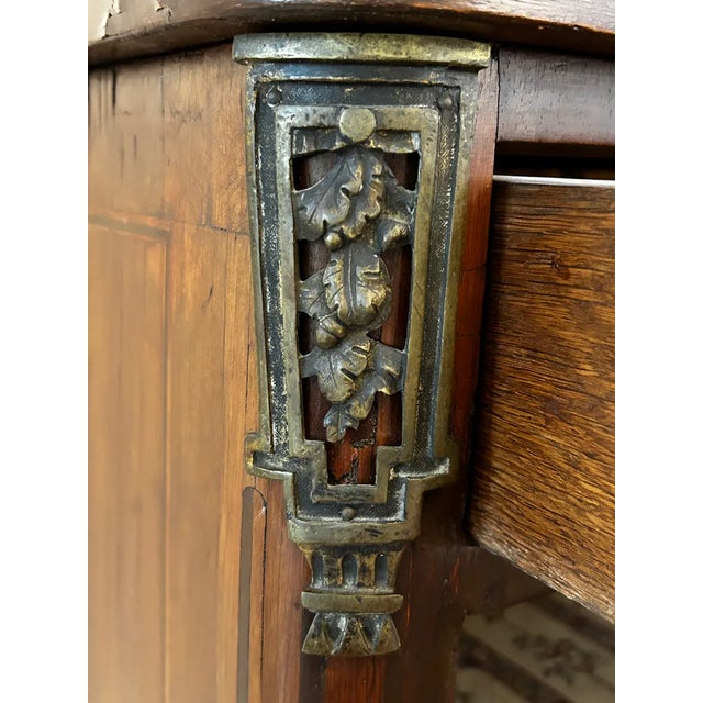 Late 19th Century French Louis XVI Style Secretary Desk With Cabinet Storage For Sale - Image 12 of 13