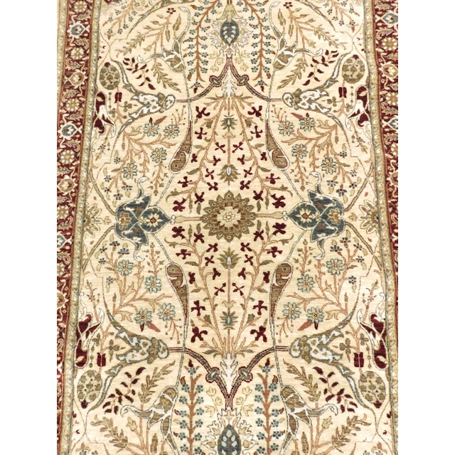 Hand Knotted Indian Runner Rug - 3′3″ × 11'9" For Sale - Image 4 of 18