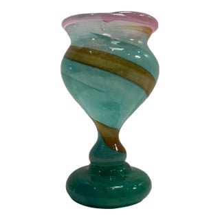 1990s Art Glass Vase by Arien For Sale