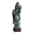 Antique Chinese Qing Dynasty 8.4lb Rainbow Fluorite Carved Lady Figure W/ Stand For Sale