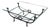 Attributed to Paul Ferrante "Emilio" Giacometti Style Coffee Table in Hammered Wrought Iron For Sale