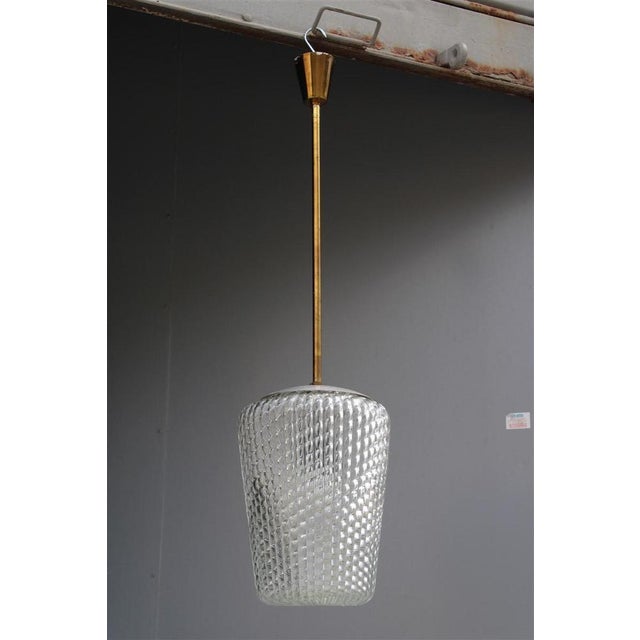 Murano Glass and Brass Ceiling Light from Seguso, 1940s For Sale - Image 14 of 15