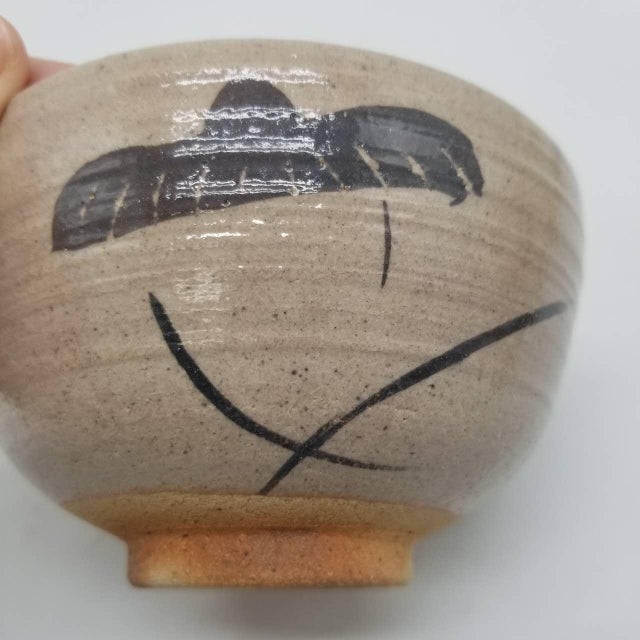 Vintage Seto Ware Tea Bowl by Ito Yuu, Hachioji Kiln – With Wooden Box For Sale - Image 4 of 17