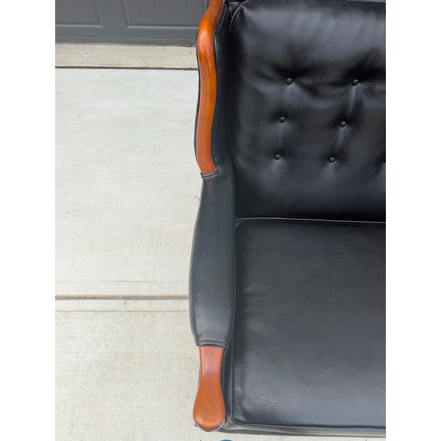 Vintage Leather Sofa For Sale - Image 4 of 6