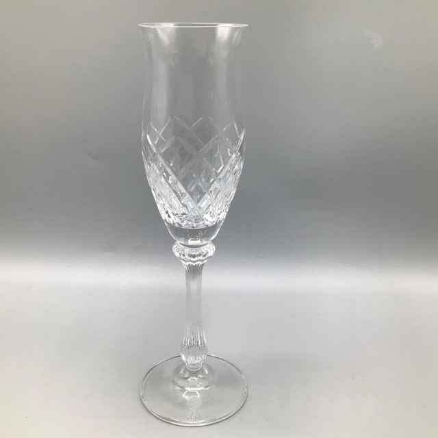 Vintage Montclair Fluted Champagne Flutes by Mikasa - a Pair For Sale - Image 9 of 13