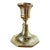 Vintage Brass Octagon Base Candlestick Holder For Sale