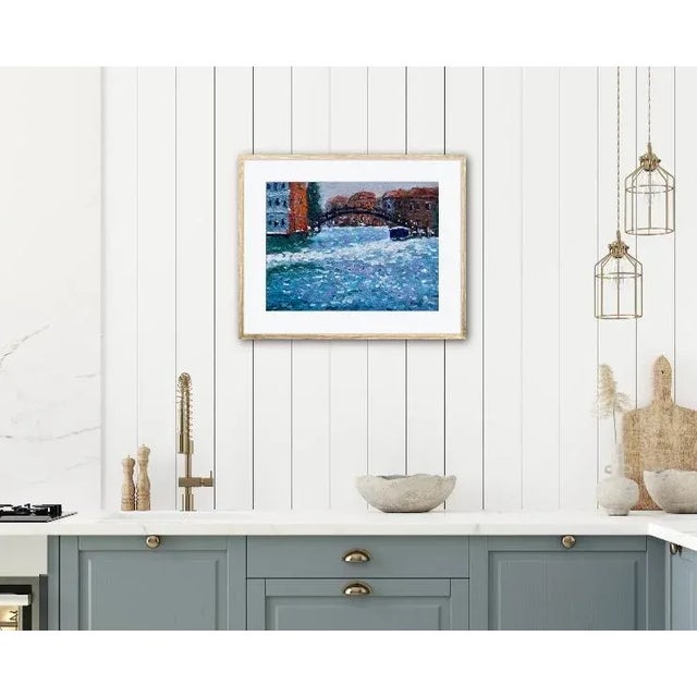 Venice Reflections Impressionist Oil Painting For Sale In Reno/Lake Tahoe - Image 6 of 7