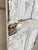 Antique Architectural Salvage Gray White Distress Painted Wooden Interior Door For Sale - Image 12 of 12