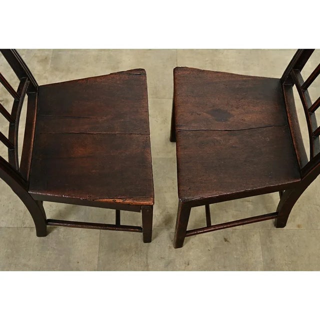 English 18th Century Pair of Georgian Side Chairs For Sale - Image 11 of 12