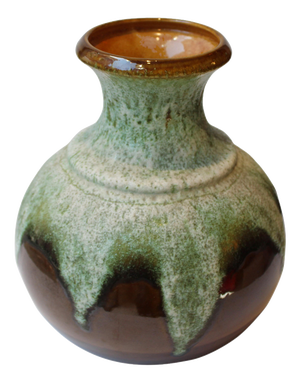 West German Pottery Glazed Ceramic Vase, Germany, 1970s
