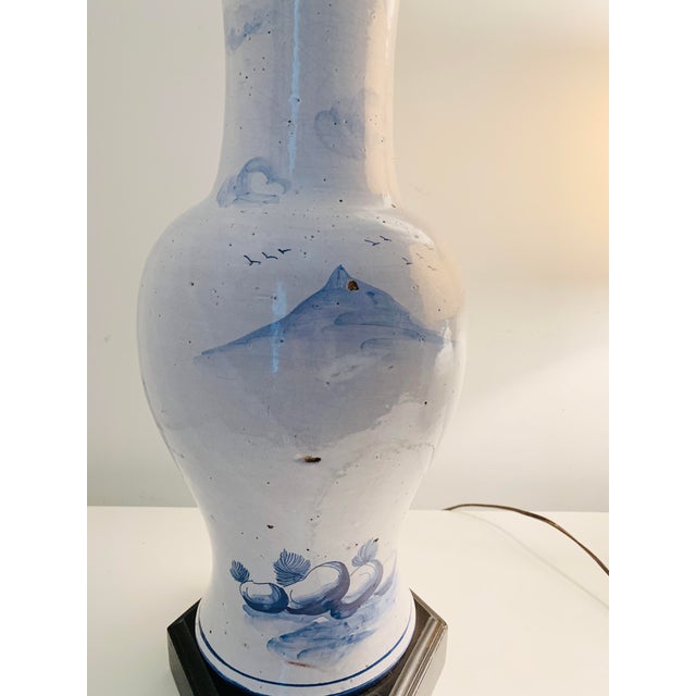 Mid 20th Century Large White Chinoiserie Gourd Lamp For Sale In Philadelphia - Image 6 of 6