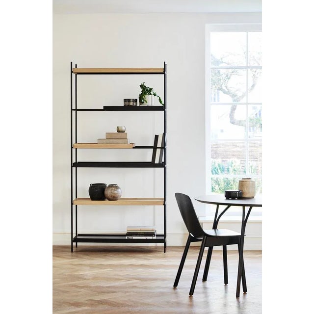 Wood High Black Oak Tray Shelf by Hanne Willmann For Sale - Image 7 of 11