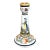 Early 20th Century French Henriot Quimper Hand-Painted Faience Candlestick For Sale