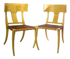 20th C. Klismos Form Side Chairs - a Pair