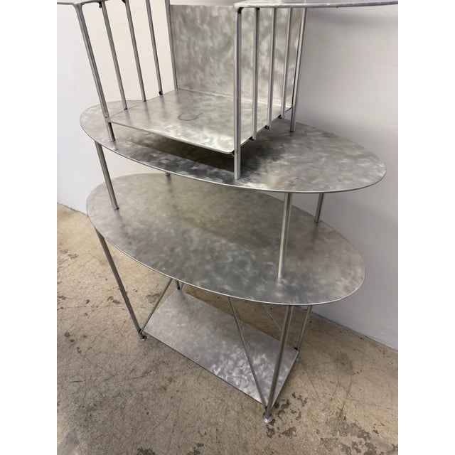 Handcrafted Artisan Entry / Foyer Table or Tall Vanity With Mirror, 1990s For Sale In Miami - Image 6 of 18
